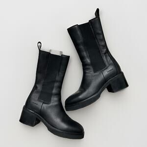 Copenhagen Studios Black Leather Heeled Chelsea Boots Women’s EU 39 / US 8.5